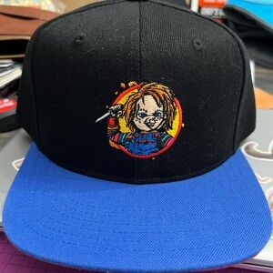 Black and Blue Chucky Embroidered Hat
Limited Edition
